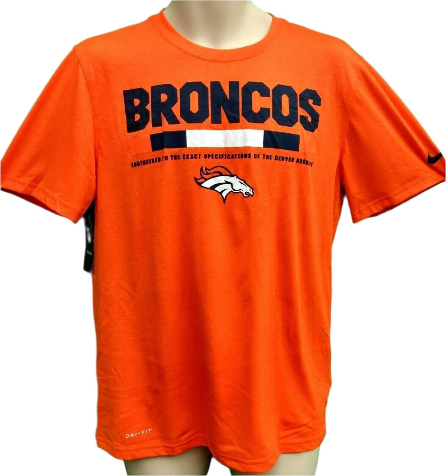 NFL Denver Broncos Sideline Performance T-Shirt Men's Medium NWT