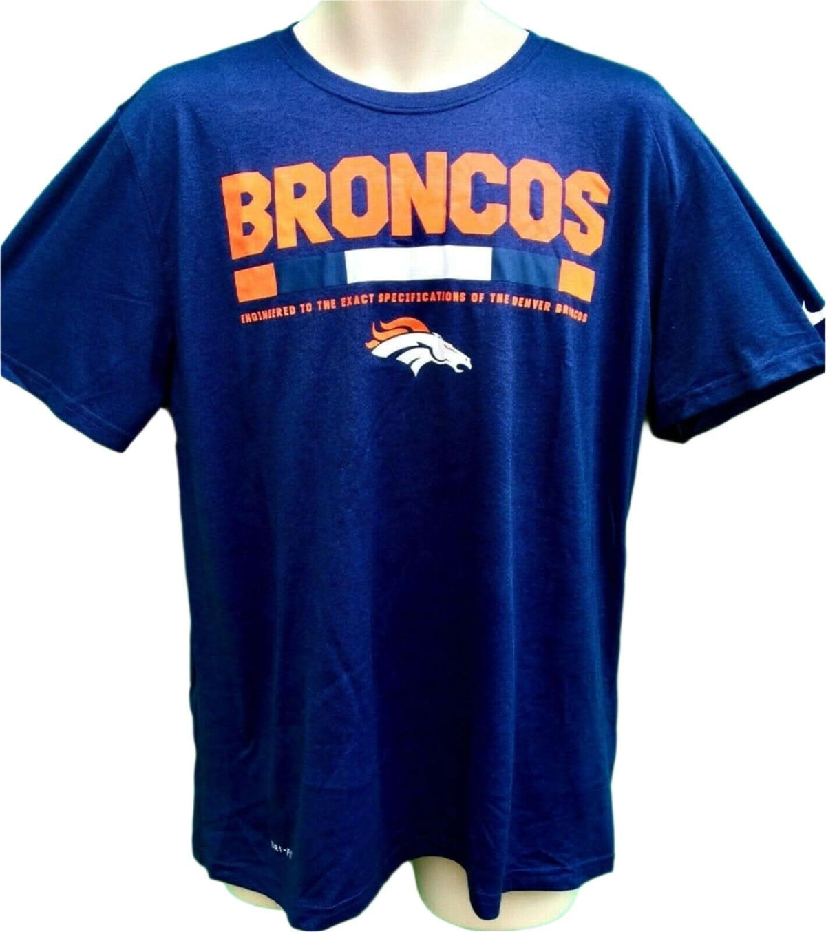 NFL Denver Broncos Sideline Performance T-Shirt Men's Large NWT