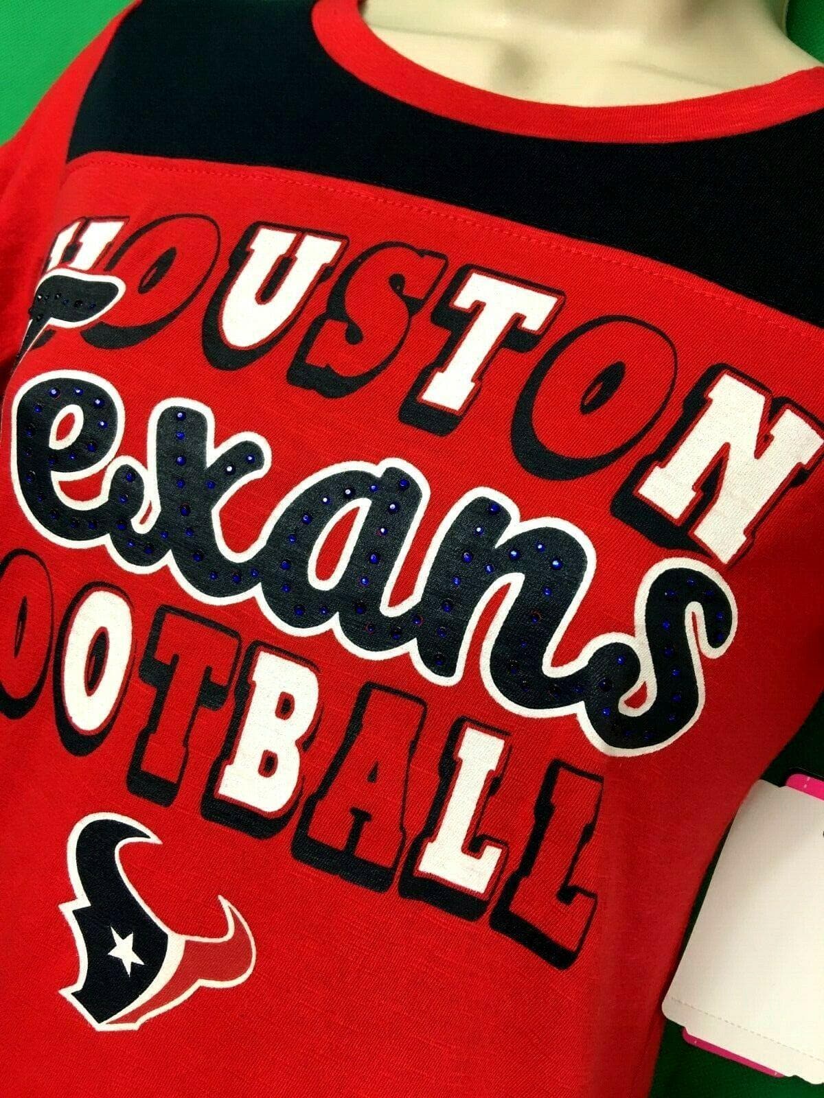NFL Houston Texans Red L/S Girls' T-Shirt Youth Small 7-8 NWT