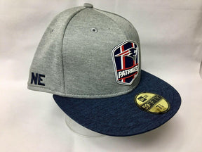 NFL New England Patriots New Era 59FIFTY Grey Fitted Hat/Cap 7-3/8 NWT