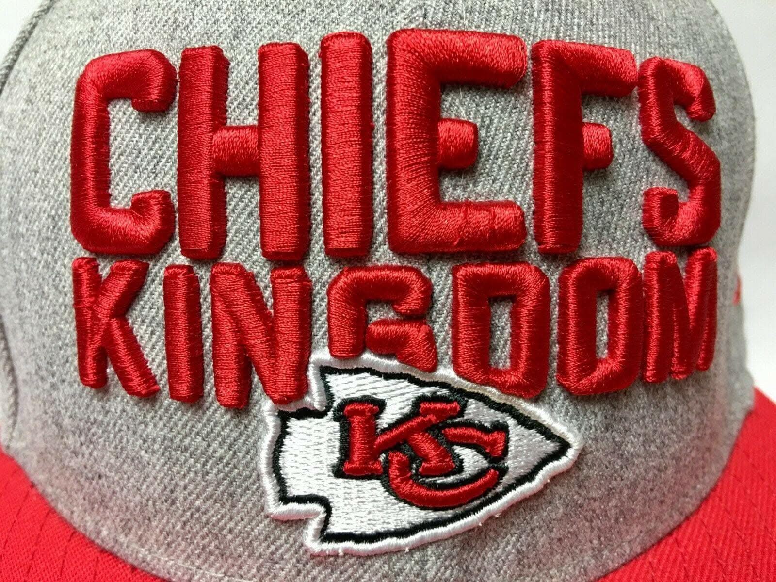 NFL Kansas City Chiefs New Era 59FIFTY "Chiefs Kingdom" Fitted Hat/Cap 7 NWT