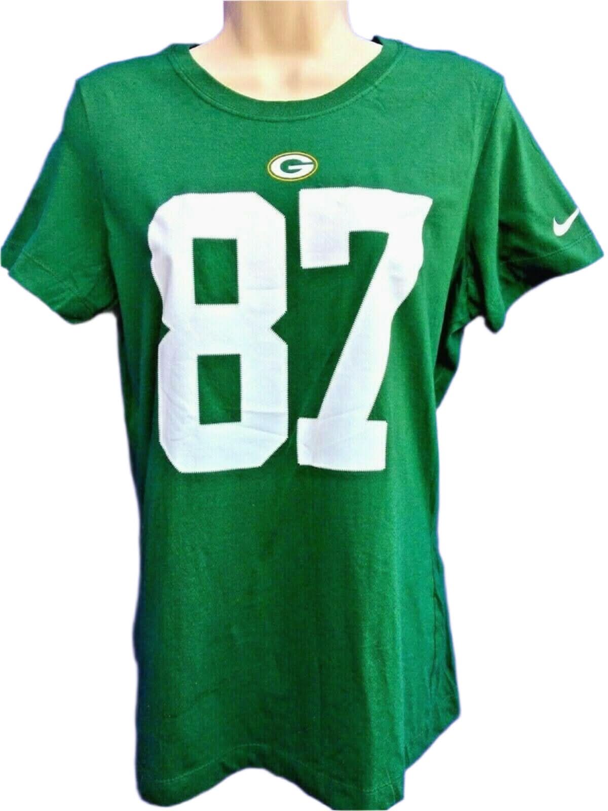 NFL Green Bay Packers Jordy Nelson #87 T-Shirt Women's Large NWT