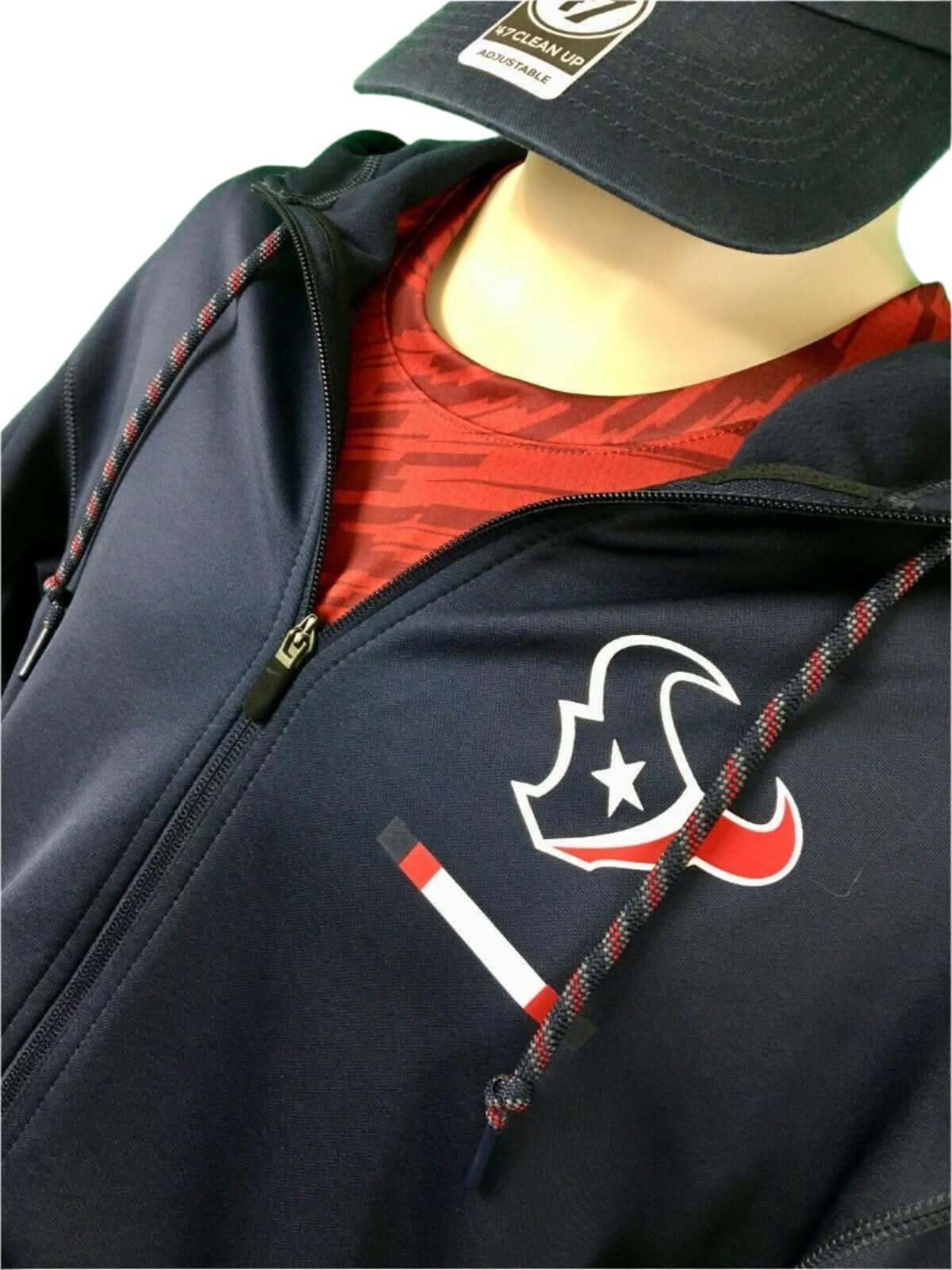 NFL Houston Texans Full Zip Jacket Men's Large NWT