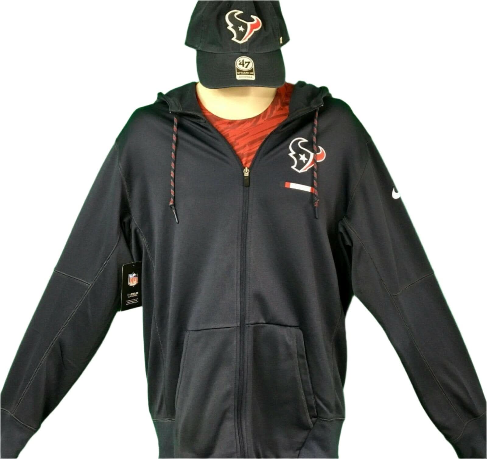 NFL Houston Texans Full Zip Jacket Men's Large NWT