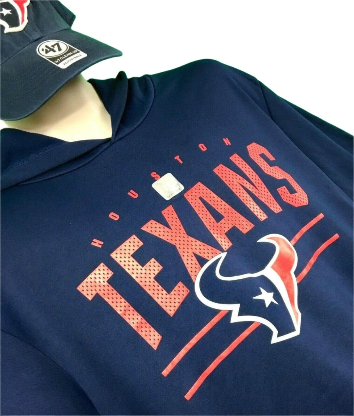 NFL Houston Texans Blue Pullover Hoodie Men's Medium NWT