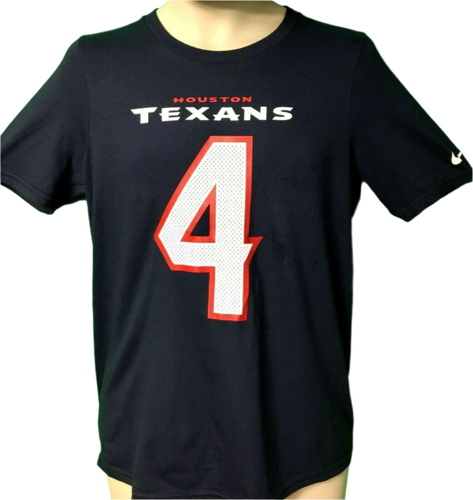 NFL Houston Texans DeShaun Watson #4 T-Shirt Youth X-Large 18-20 NWT