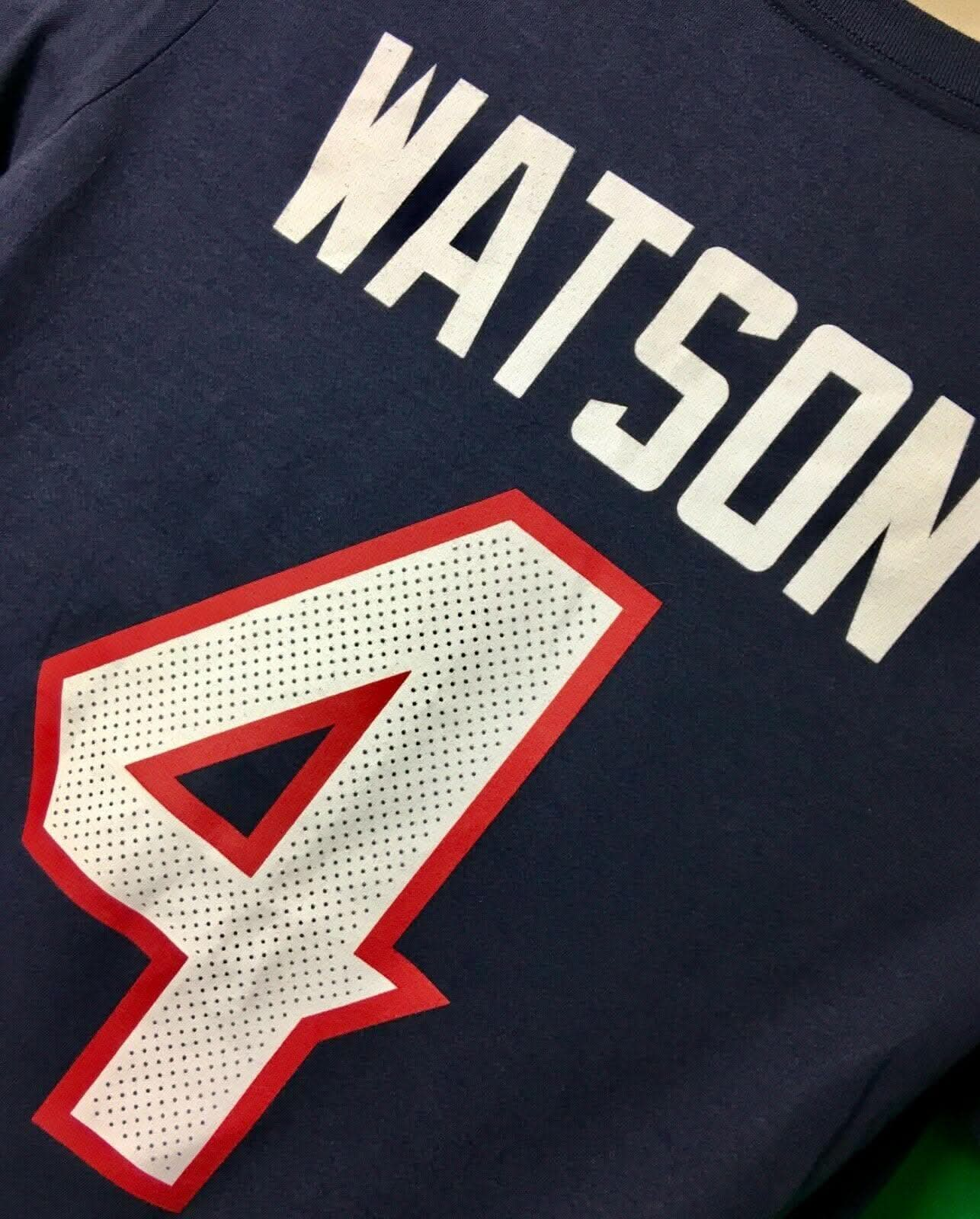 NFL Houston Texans DeShaun Watson #4 T-Shirt Youth X-Large 18-20 NWT