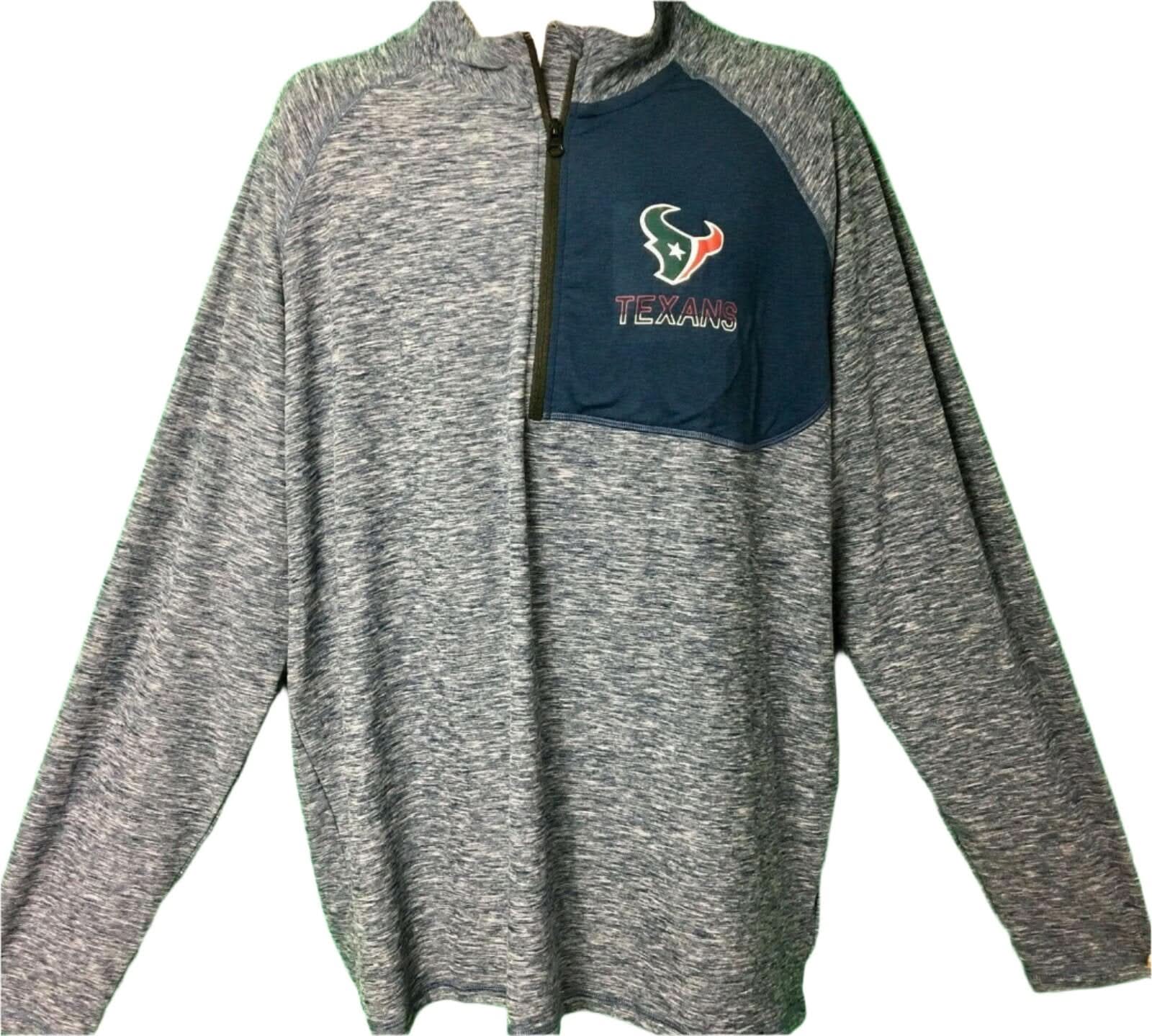 NFL Houston Texans Pro Line Fanatics 1/2 Zip Jacket Men's 2X-Large NWT