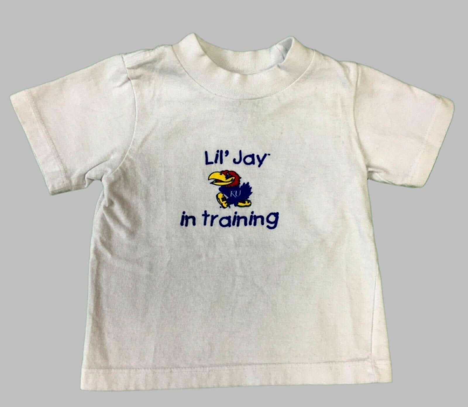 NCAA Kansas KU Jayhawks White T-Shirt Infant Baby 12 Months