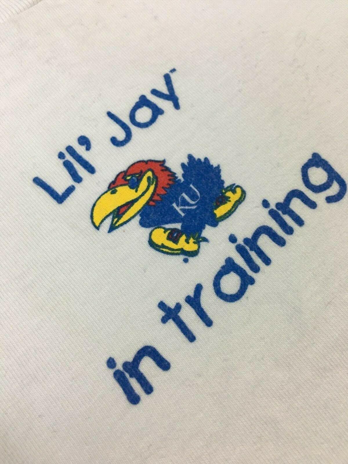 NCAA Kansas KU Jayhawks White T-Shirt Infant Baby 12 Months