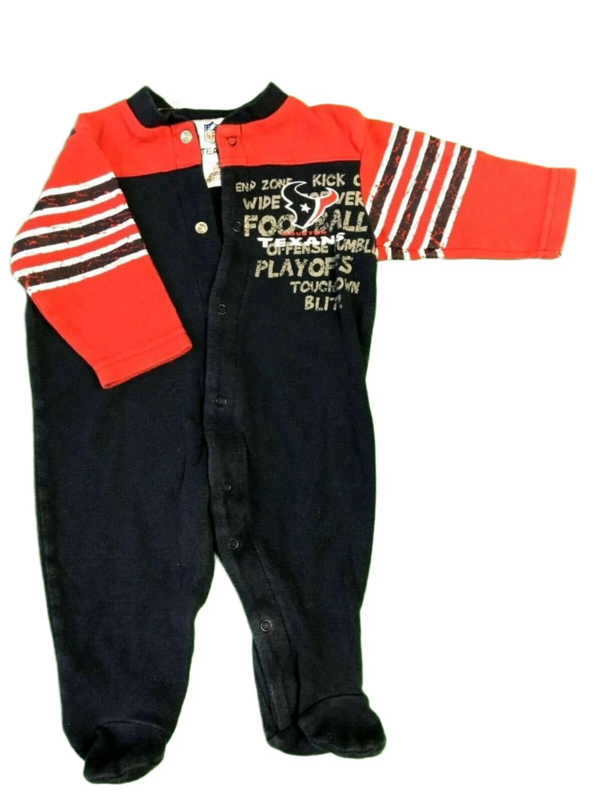 NFL Houston Texans Playsuit Baby Newborn 0-3 Months