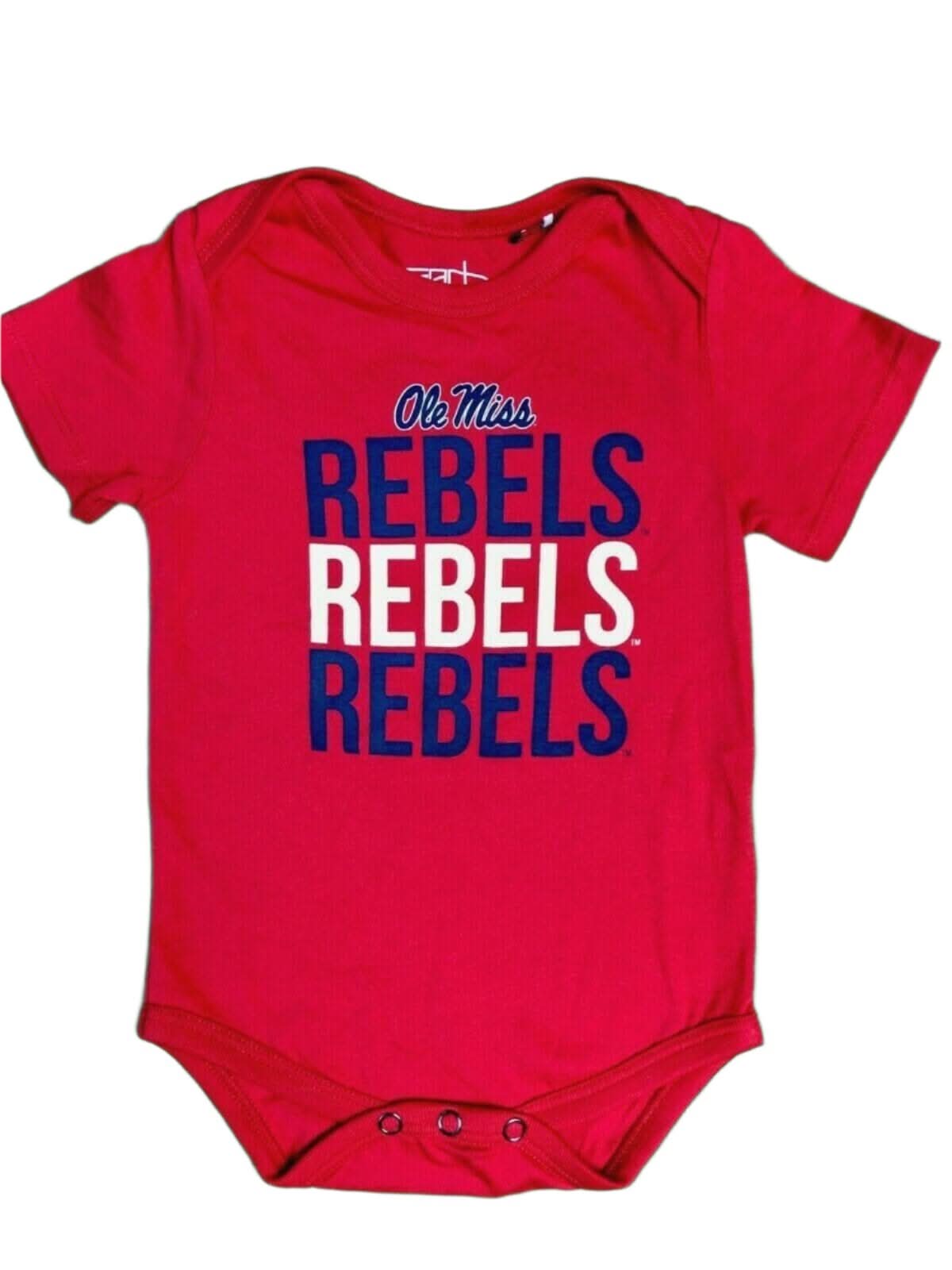 NCAA Mississippi Rebels Ole Miss Bodysuit/Vest 3-6 Months NWOT