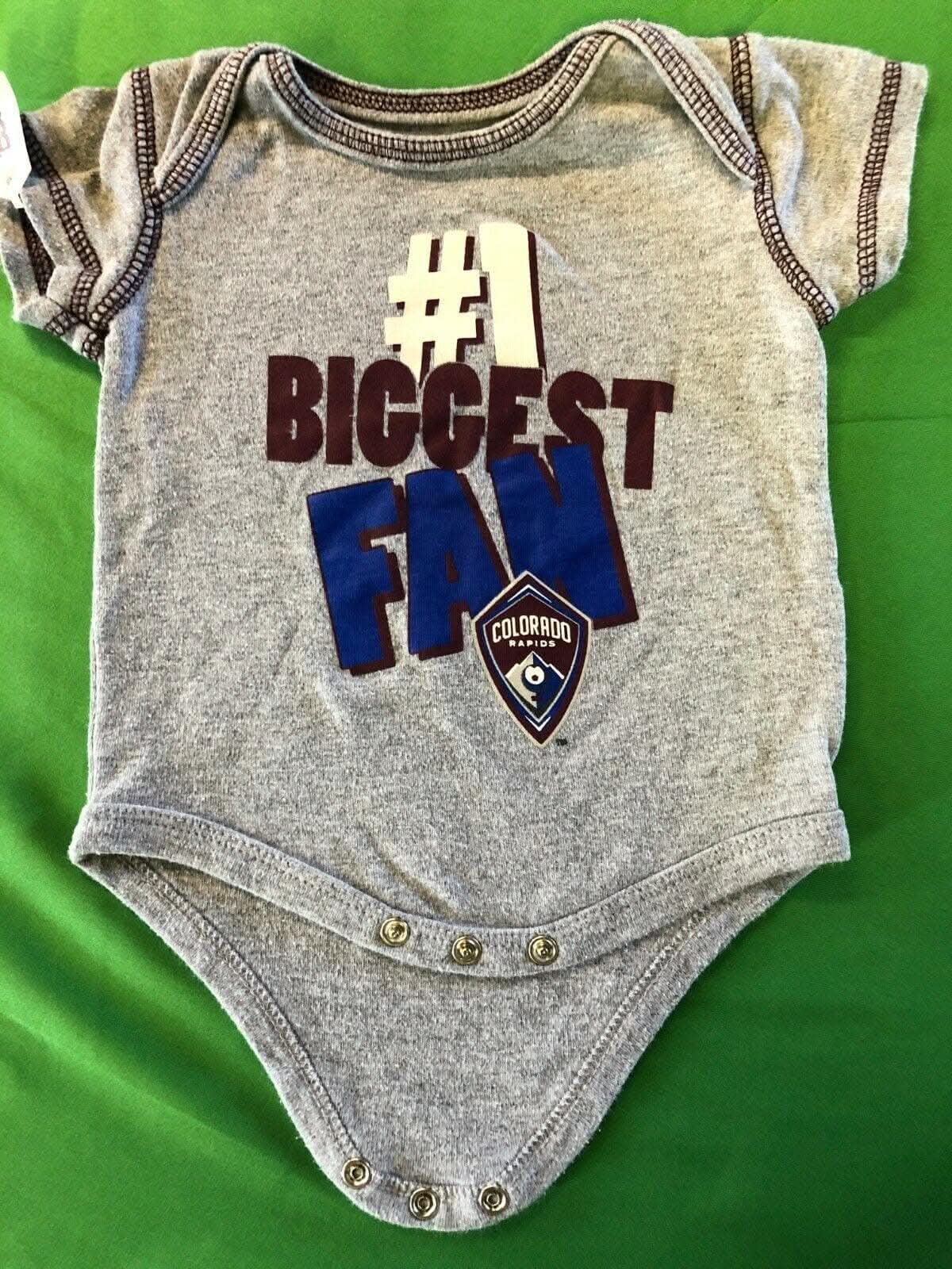 MLS Colorado Rapids Soccer Grey Bodysuit/Vest 0-6 months