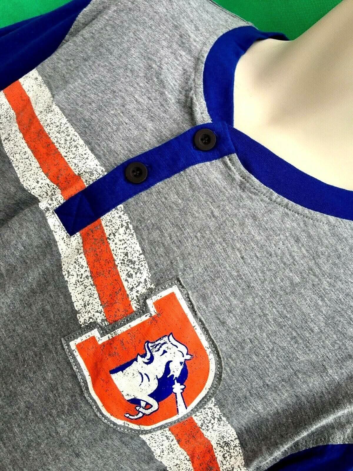 NFL Denver Broncos NFL True Classics Henley Long Sleeve T-Shirt NWT Men's Large
