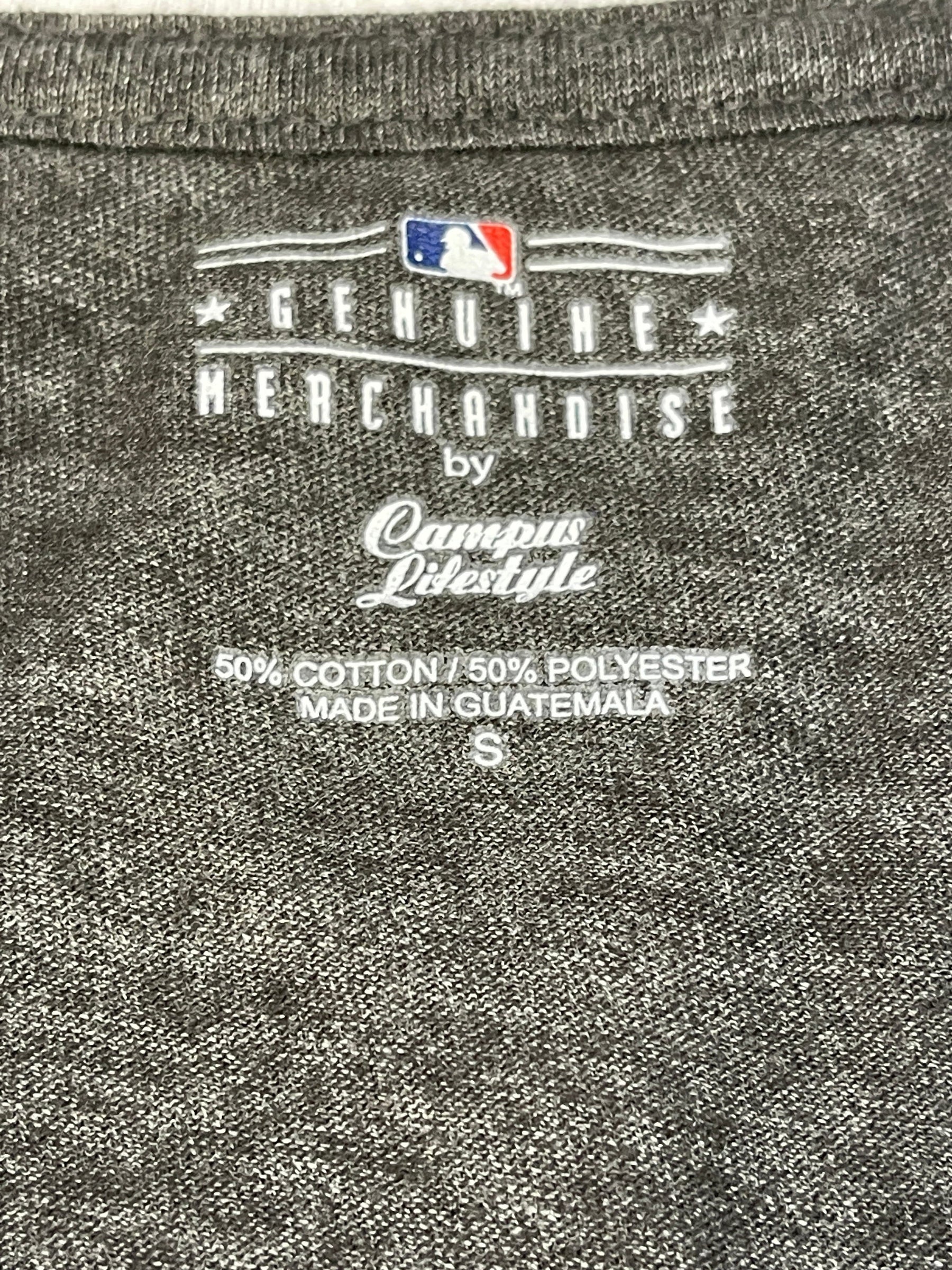 MLB Colorado Rockies Heathered Grey V-Neck T-Shirt Women's Small