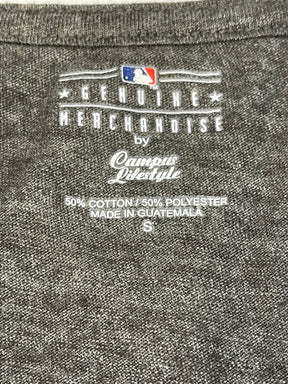 MLB Colorado Rockies Heathered Grey V-Neck T-Shirt Women's Small