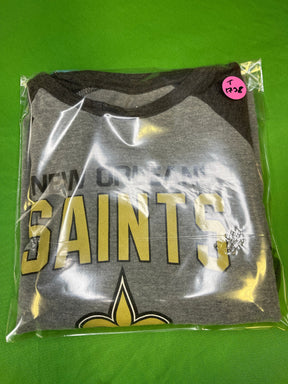 NFL New Orleans Saints L/S Raglan Sleeve T-Shirt Youth Small 8