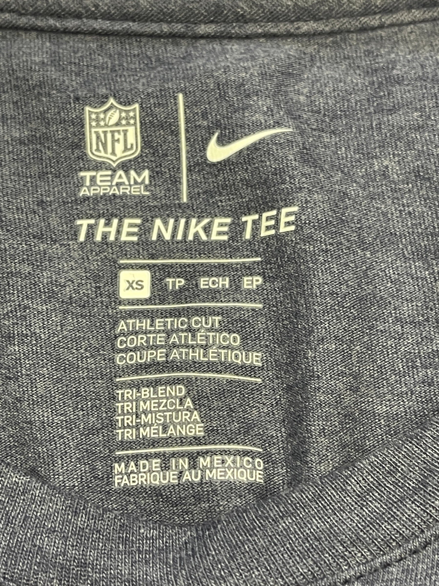 NFL Denver Broncos Grey Athletic Cut T-Shirt Women's X-Small