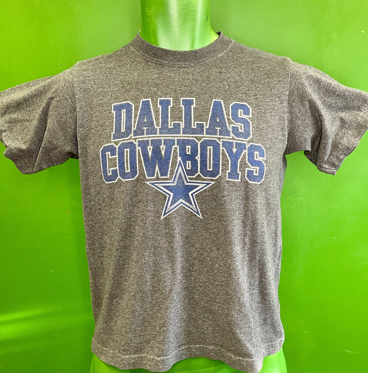 NFL Dallas Cowboys Heathered Charcoal T-Shirt Youth Medium 12-14