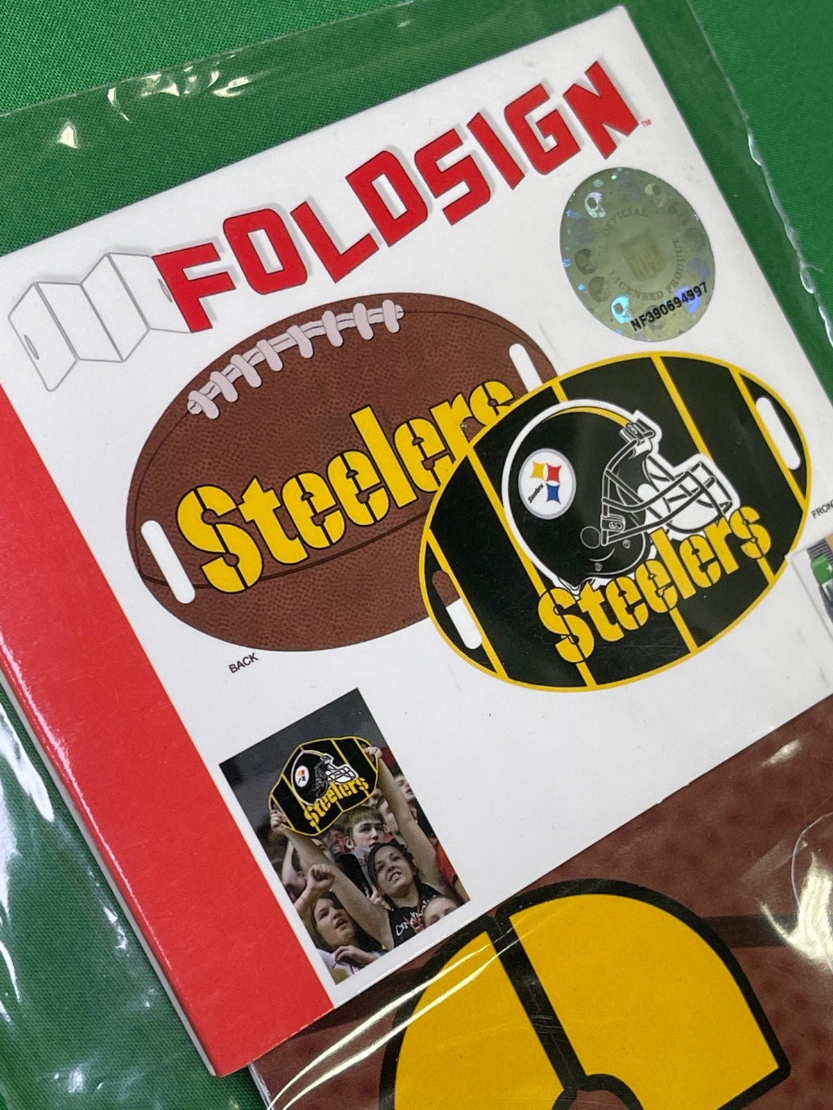 NFL Pittsburgh Steelers Fold Sign for Games Fan Cave NWT