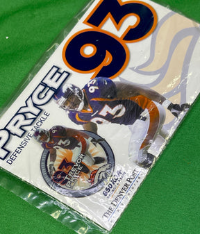 NFL Denver Broncos Trevor Pryce #93 Collectable Pin Badge on Card NWT