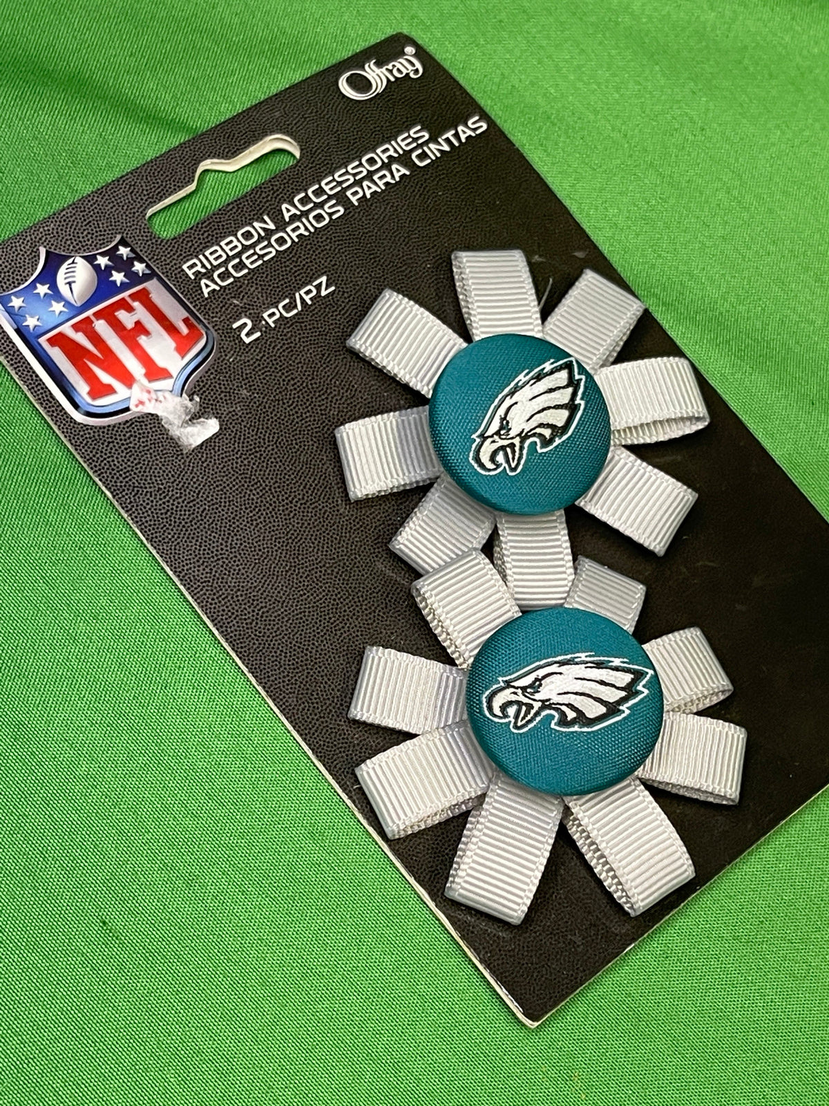 NFL Philadelphia Eagles Ribbon Bow Accessories Licensed NWT
