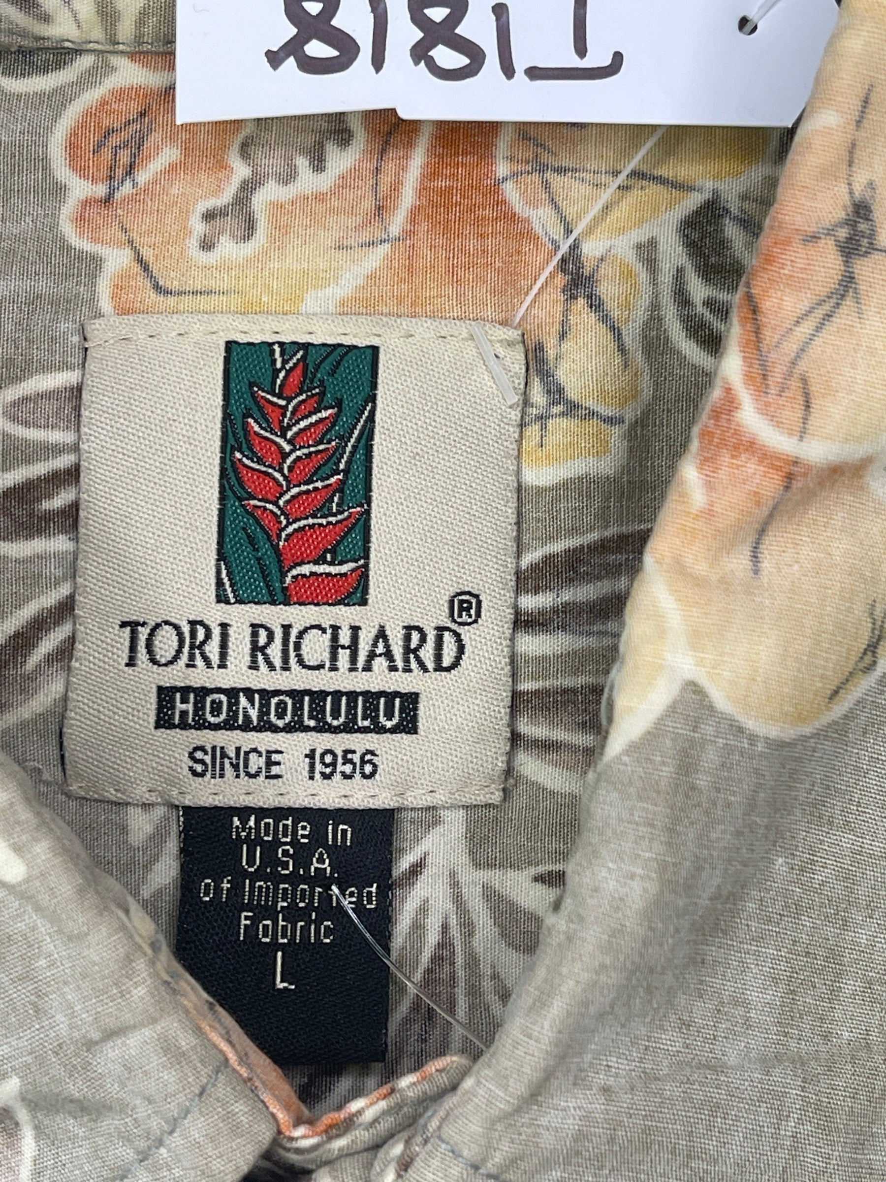 Made in Hawaii Floral Hawaiian Aloha Shirt Men's Large