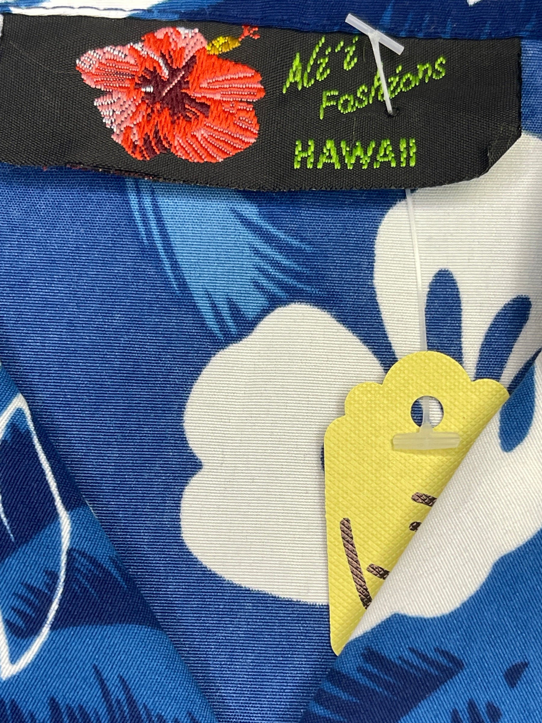 Made in Hawaii Blue Hawaiian Aloha Shirt Youth X-Small 4-5