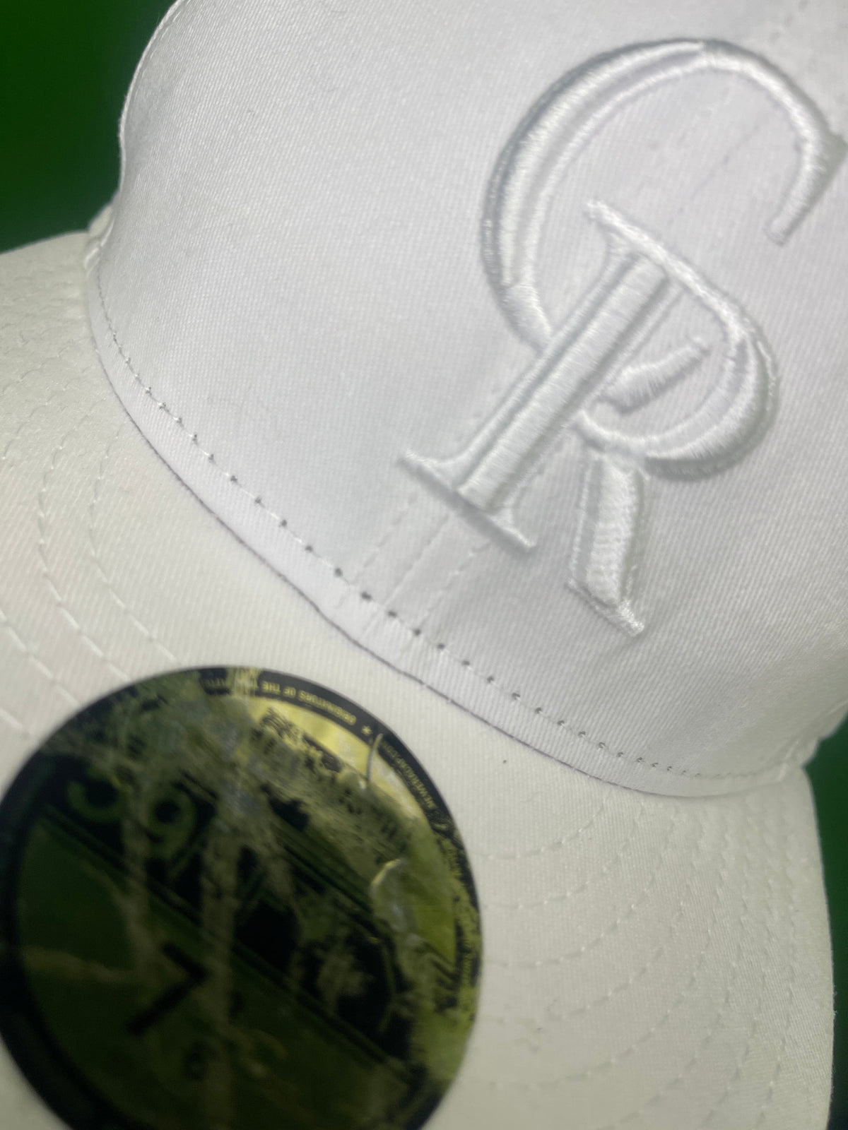 MLB Colorado Rockies New Era 59FIFTY Baseball Cap/Hat All White Size 7-3/8