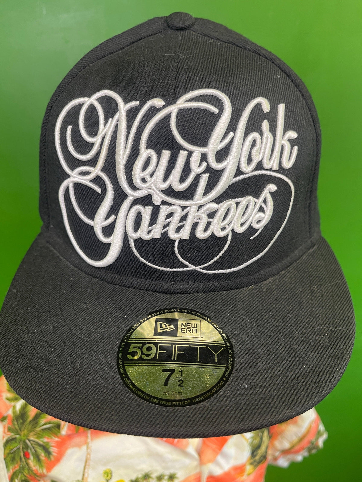 MLB New York Yankees New Era 59FIFTY Cap/Hat Black Size 7-1/2 NWT