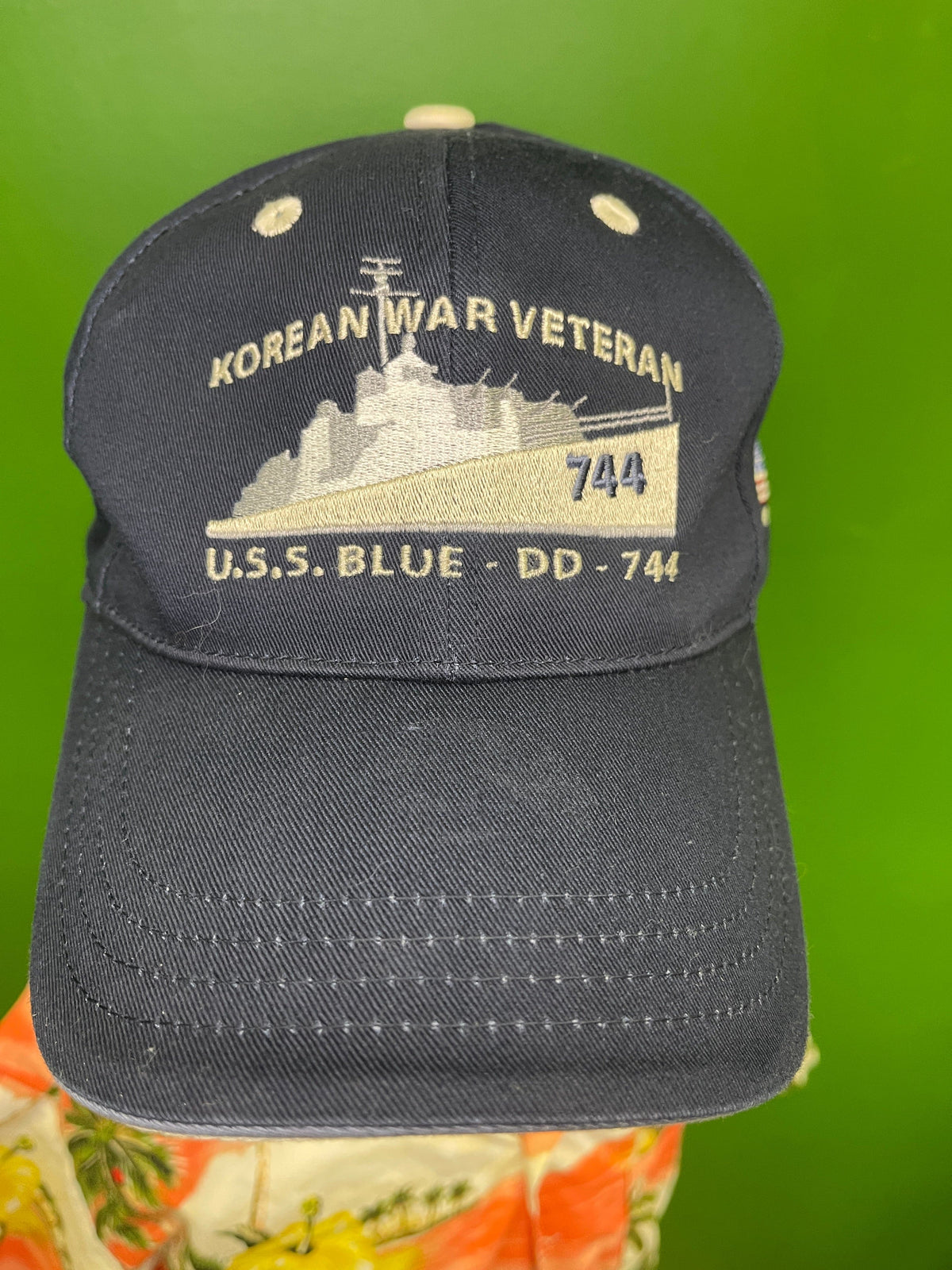 Korean War Veteran Hat/Cap USS Blue DD 744 Destroyer Squadron 13