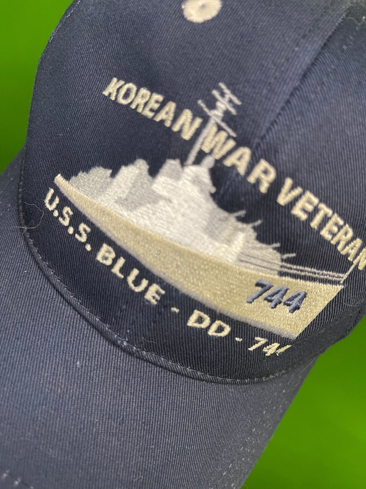 Korean War Veteran Hat/Cap USS Blue DD 744 Destroyer Squadron 13
