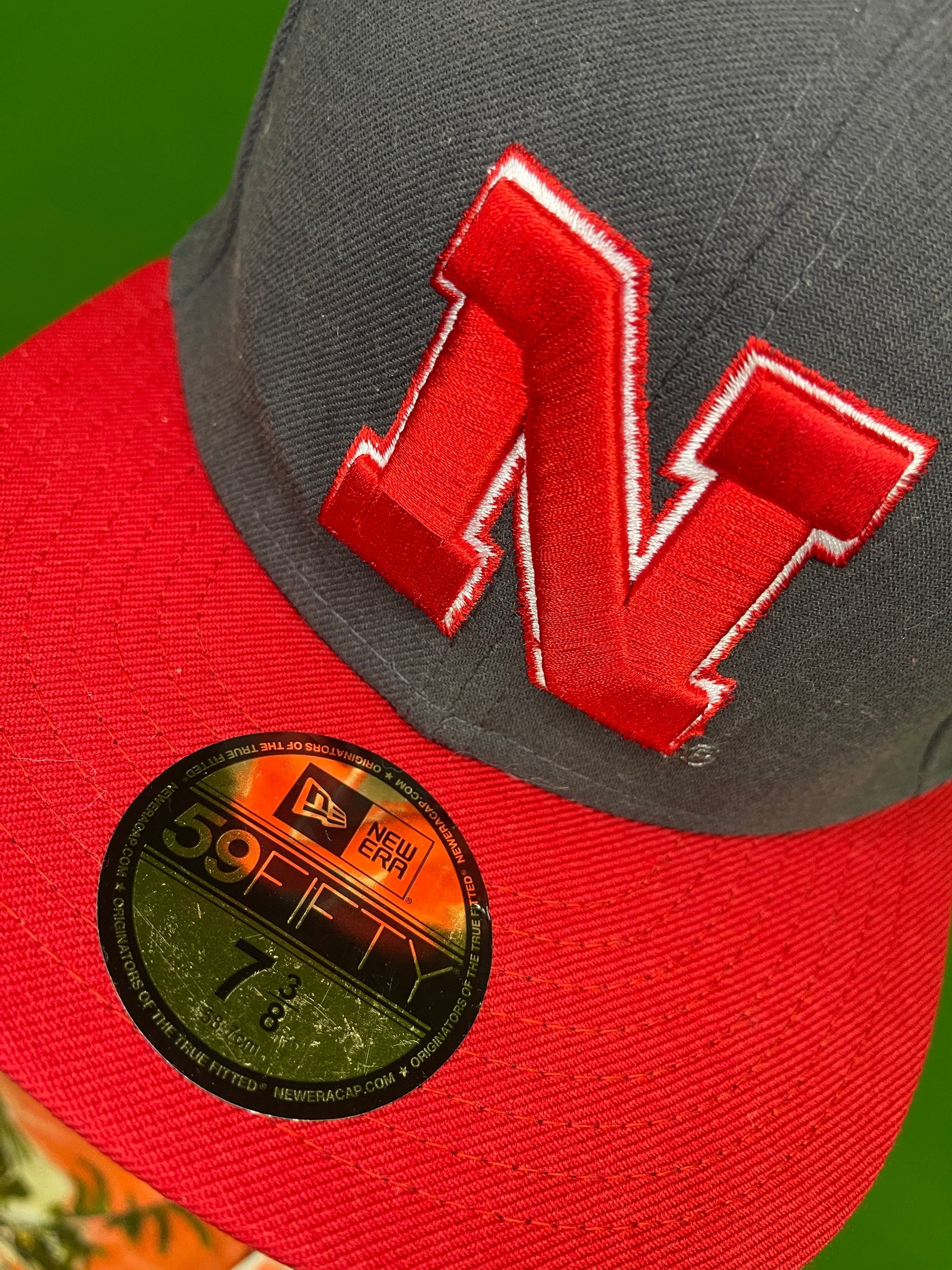 MLB Nebraska Cornhuskers New Era 59FIFTY Baseball Cap/Hat Size 7-3/8 NWT