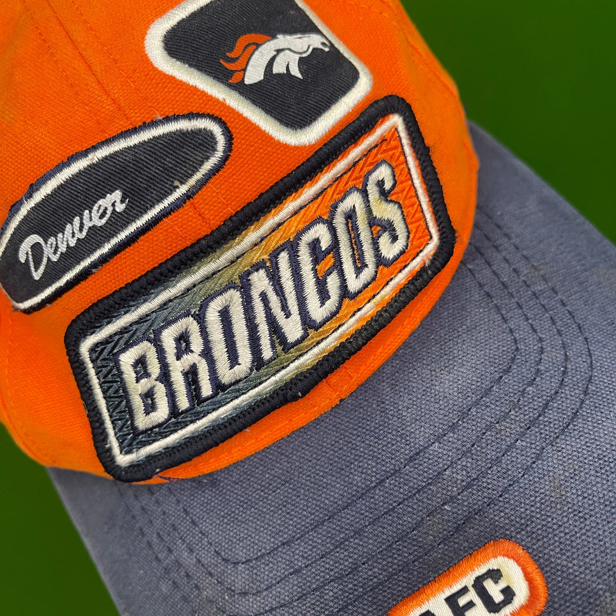 Nwt Vintage 1990's NFL Denver Broncos Fitted Hat by New Era 5950. Men's Size 7.