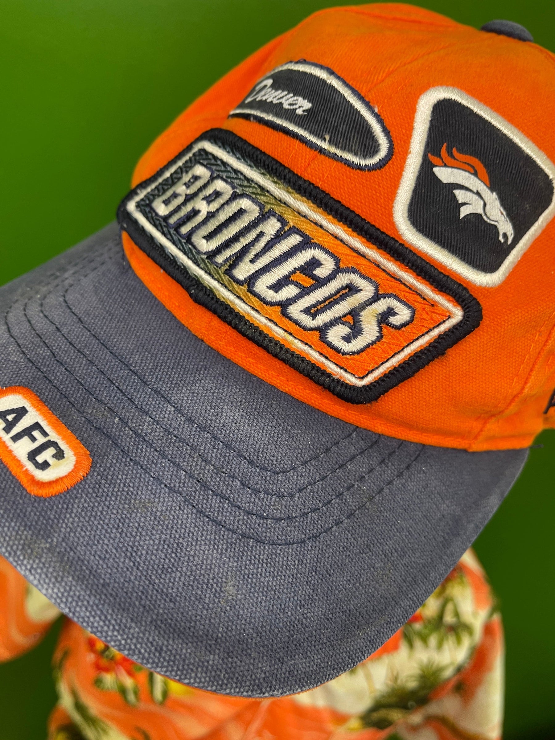 Vintage NWT Denver Broncos Puma Strapback Hat NFL Pro Line