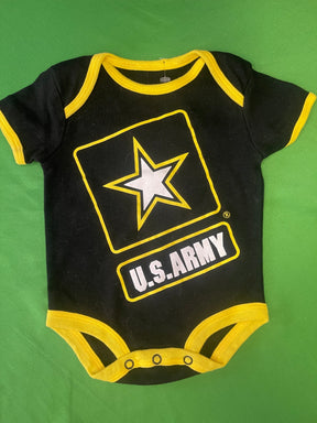 USA Army Black Bodysuit/Vest 3-6 months