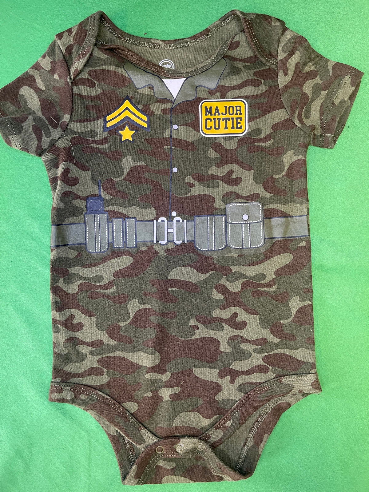 USA Army Major Cutie Camo Bodysuit/Vest 24 months