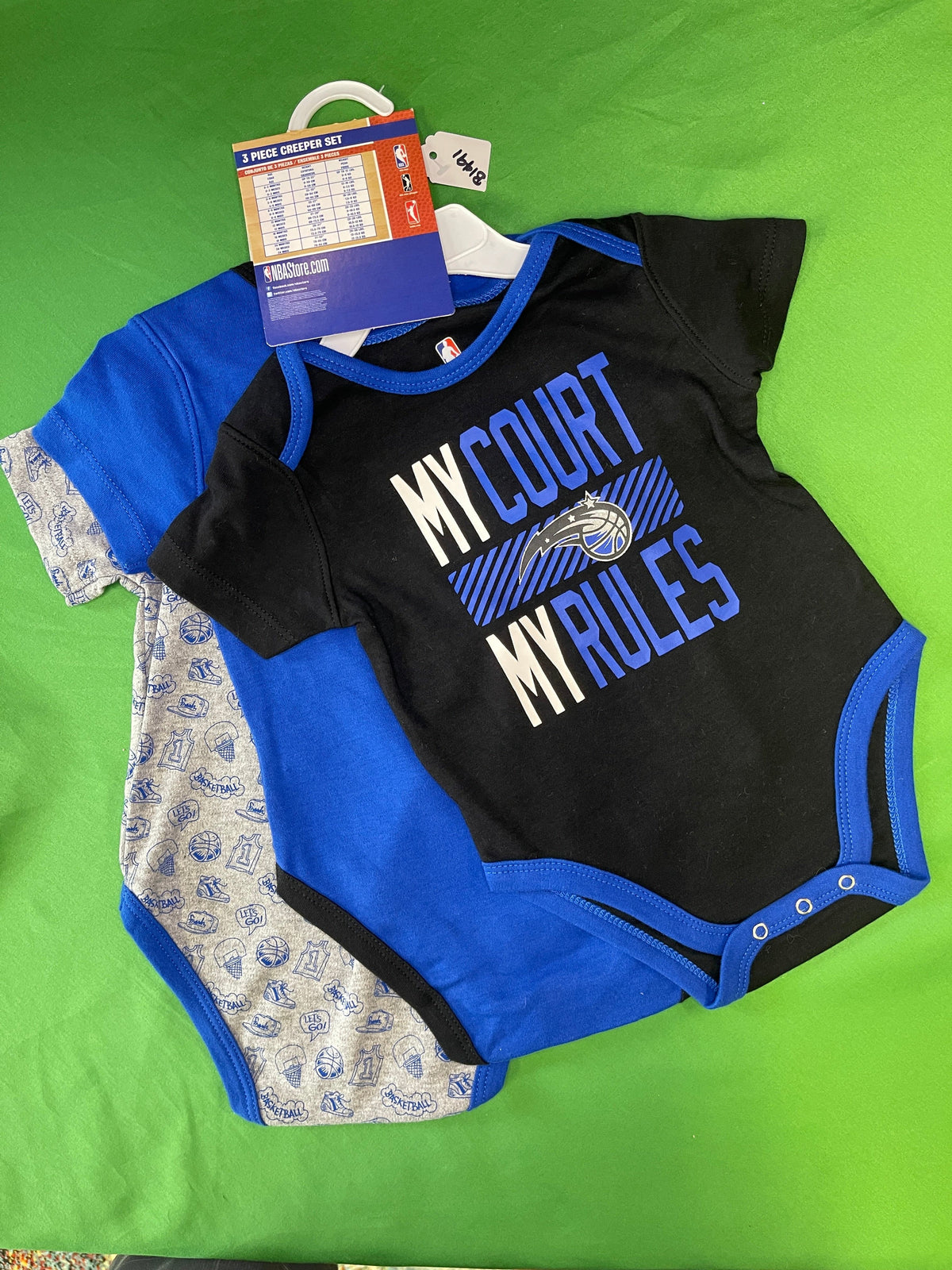 NBA Orlando Magic Set of 3 Infant Bodysuits 6-9 Months NWT