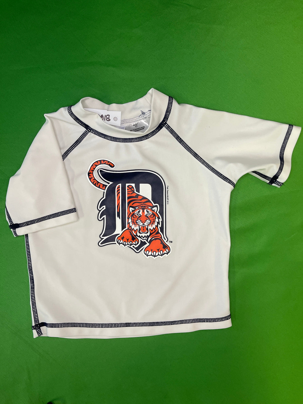 MLB Detroit Tigers Rash Guard Top T-Shirt Toddler 2T