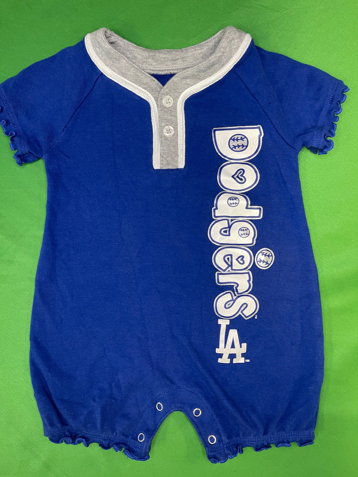 MLB Los Angeles Dodgers S/S Playsuit Girls' 6-9 Months