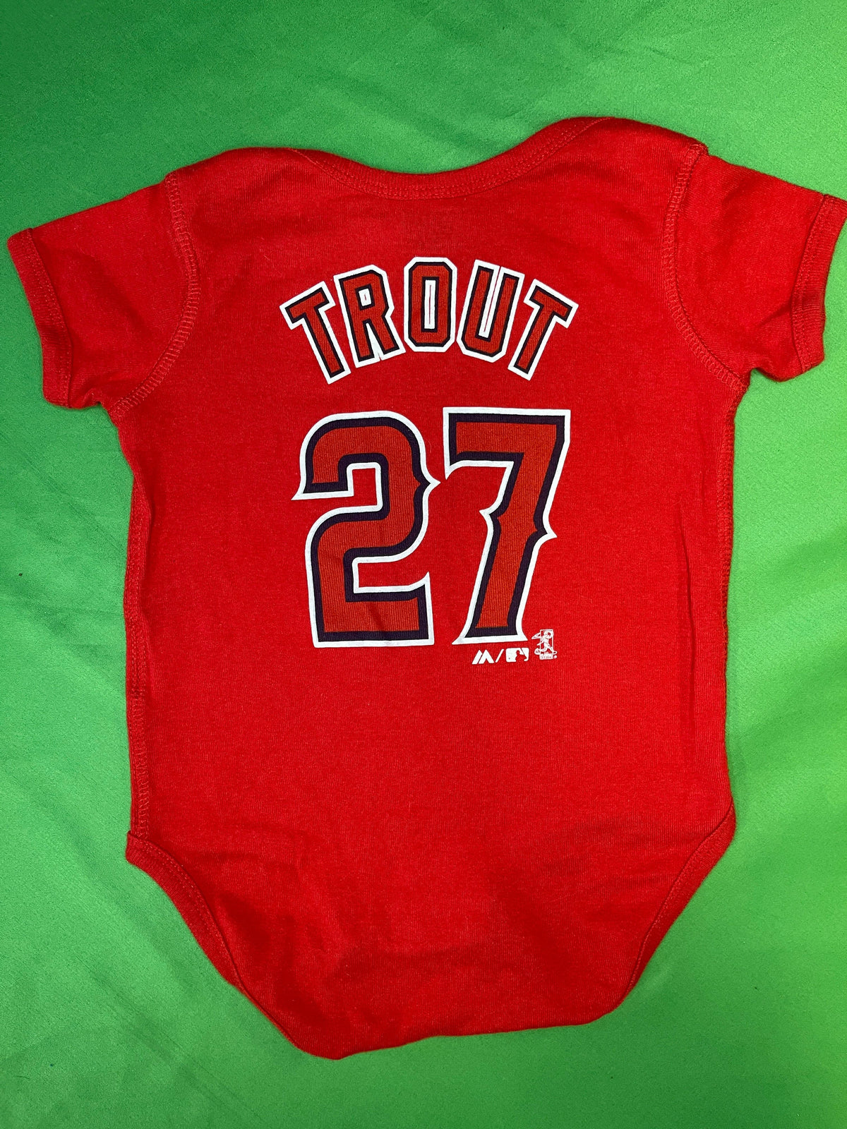 MLB Los Angeles Angels Red Baby Bodysuit/Vest 6-9 Months