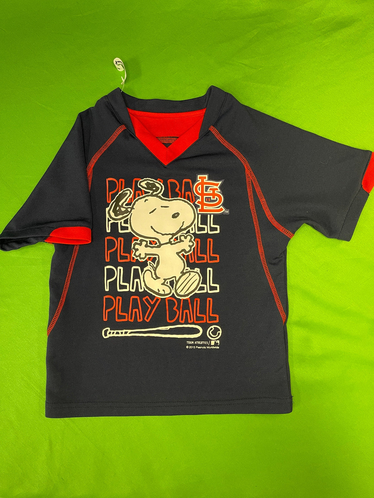 MLB St Louis Cardinals Team Athletics Jersey-Style T-Shirt Toddler 4T