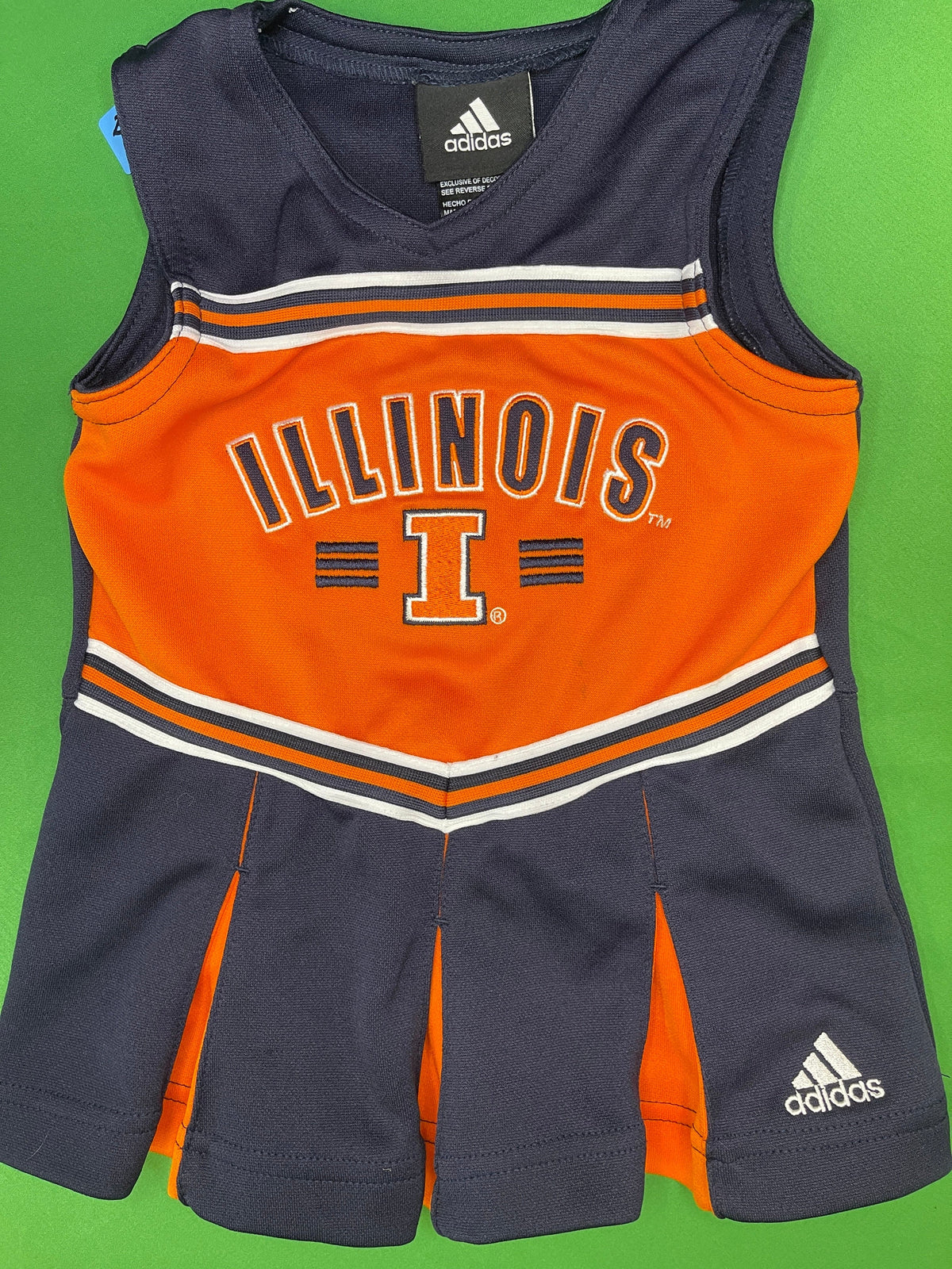 NCAA Illinois Fighting Illini Adidas Cheerleader Dress Toddler 2T