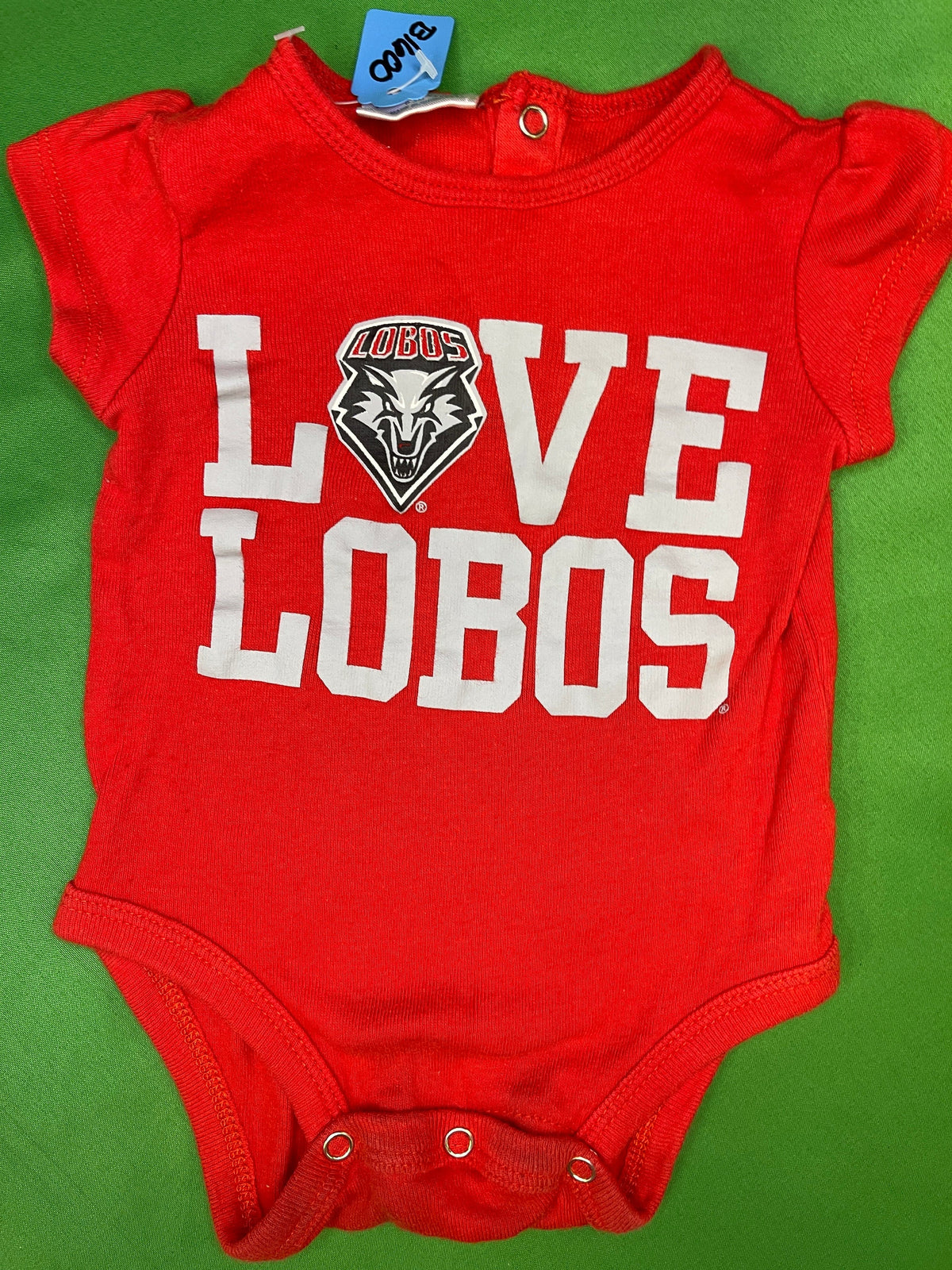 NCAA New Mexico Lobos Baby Infant Bodysuit/Vest Newborn 0-3 Months