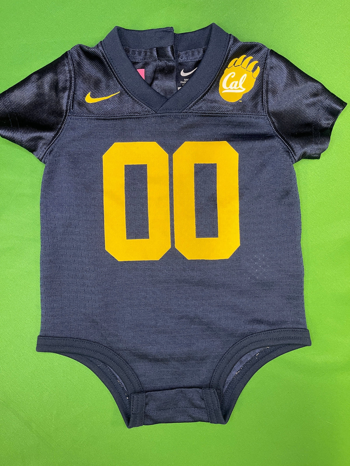 NCAA California Golden Bears Nike Jersey Infant Baby Bodysuit/Vest 3-6 Months