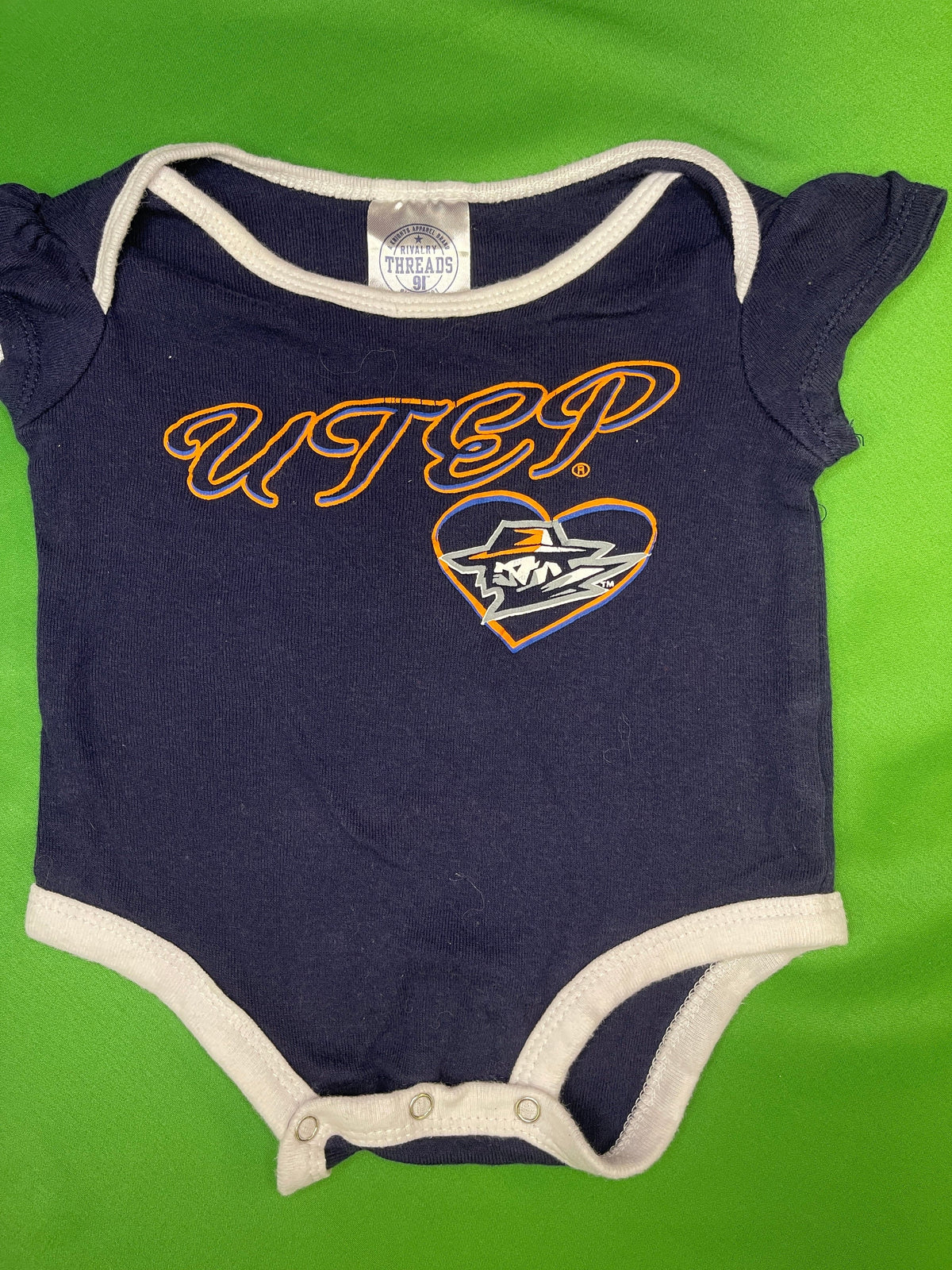 NCAA Texas El Paso UTEP Miners Baby Infant Bodysuit/Vest 6-9 Months