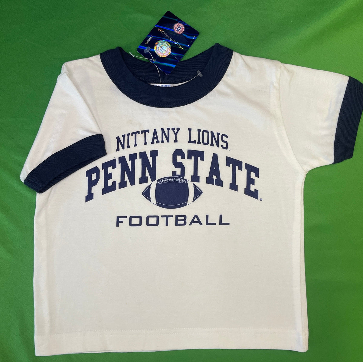 NCAA Penn State Nittany Lions White Ringer T-Shirt Toddler 3T NWT