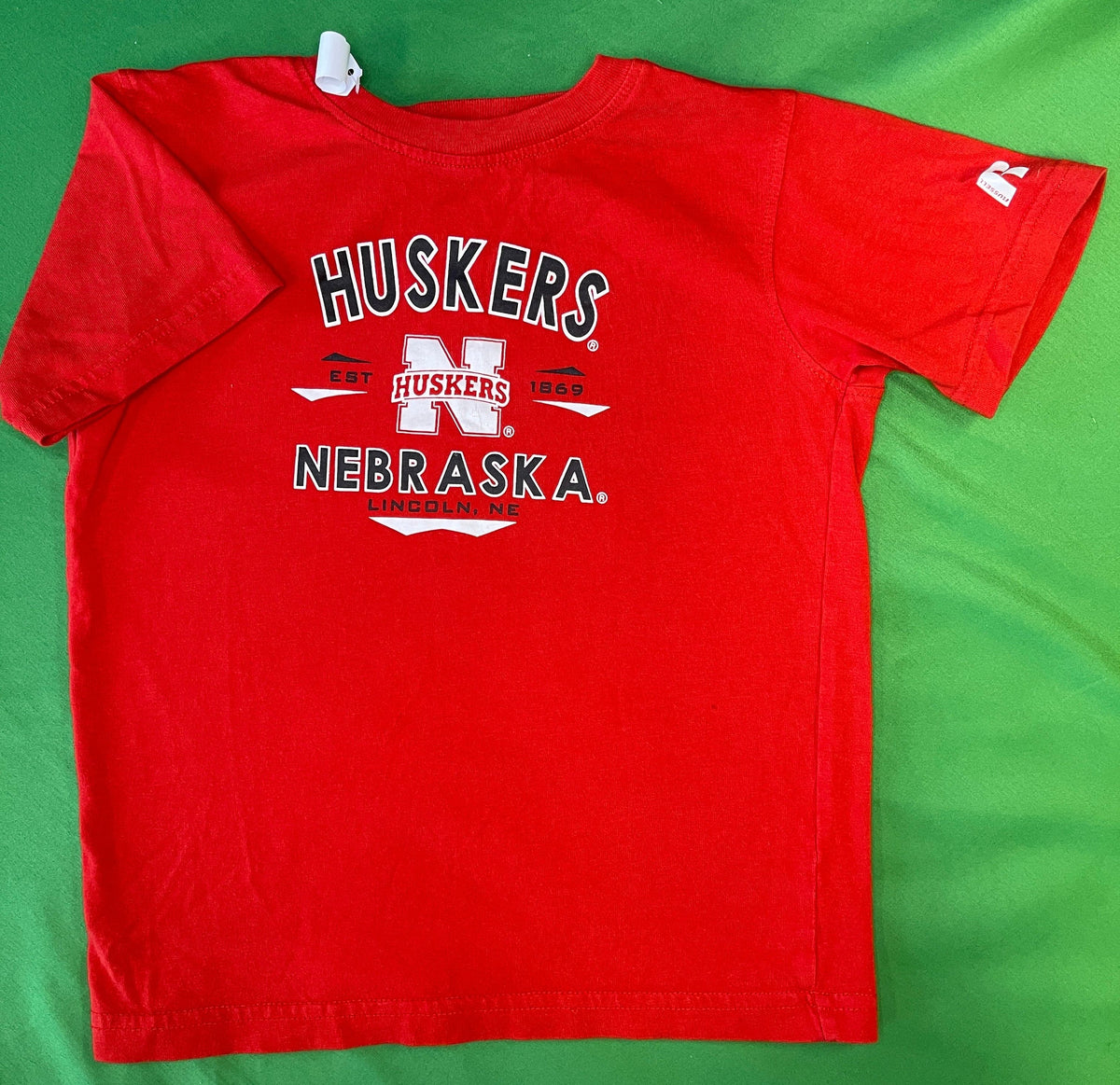 NCAA Nebraska Cornhuskers Russell 100% Cotton T-Shirt Youth X-Small 5