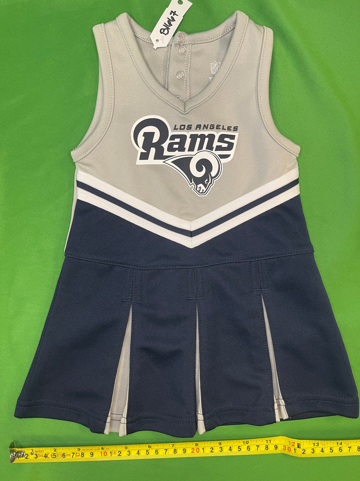 NFL Los Angeles Rams Infant Baby Cheerleader Dress 18 Months