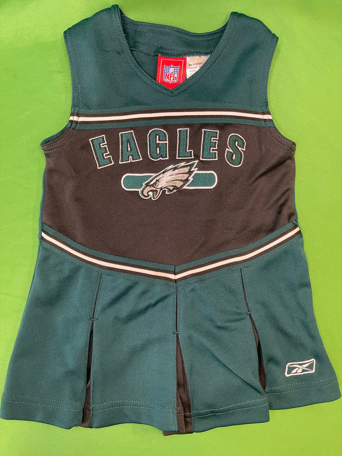 NFL Philadelphia Eagles Cheerleader Dress Toddler 3T